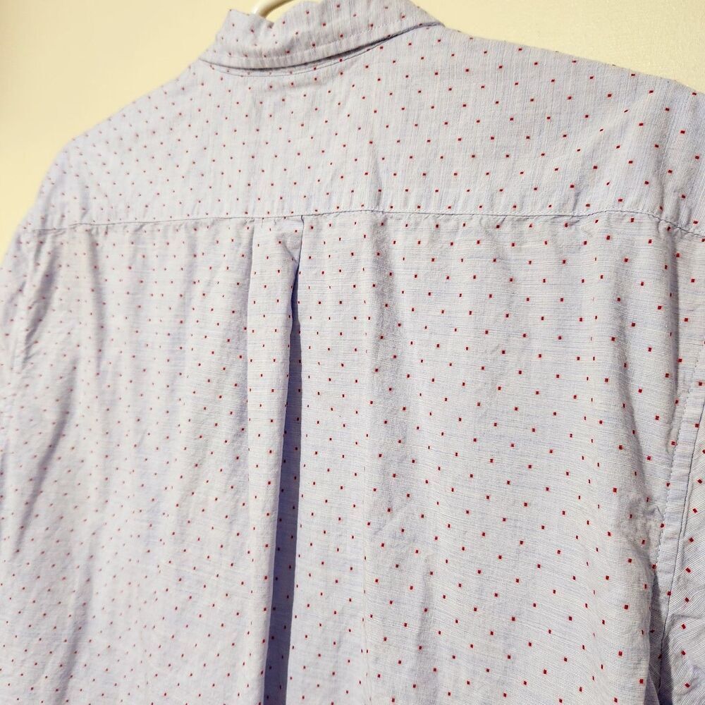Us Polo assn Mens Shirt Size 2XLT Light Lavender Color With Red Polka Dot - Picture 5 of 10